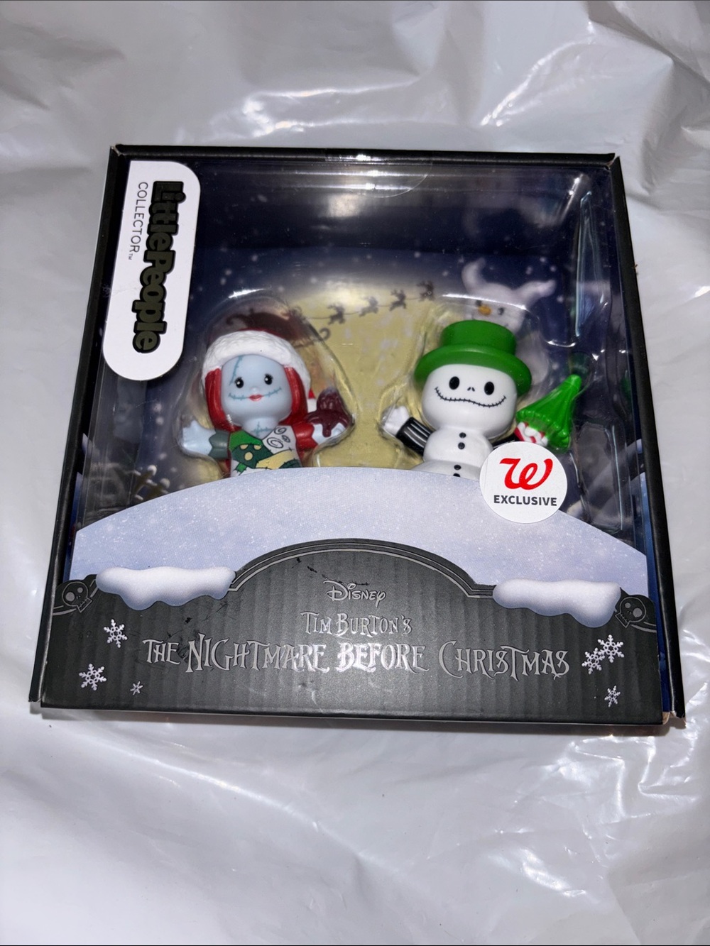 The Nightmare Before Christmas Snowman & friend Mini Figure Set - Green & Red